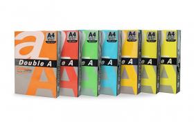 Double A, A4, 500 sh., Rainbow 5 (Safron, Red, Parrot, Deep Blue, Lemon)