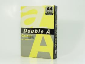 Spalvotas popierius Double A, A4, 25l., Neon Yellow, IT363