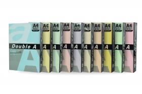 Spalvotas popierius DOUBLE A, A4, 80 g., 500l., Rainbow 3, 5 pastelinės sp.(Ocean, Cheese, Lagoon, Flamingo, Lavender)