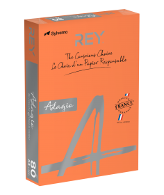 REY ADAGIO 21, A4, 80 g/m., 500 sh., orange